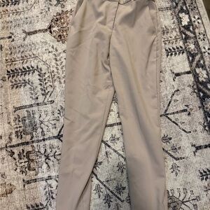 Women’s Khaki Straight Cut Tan Suit Pants
